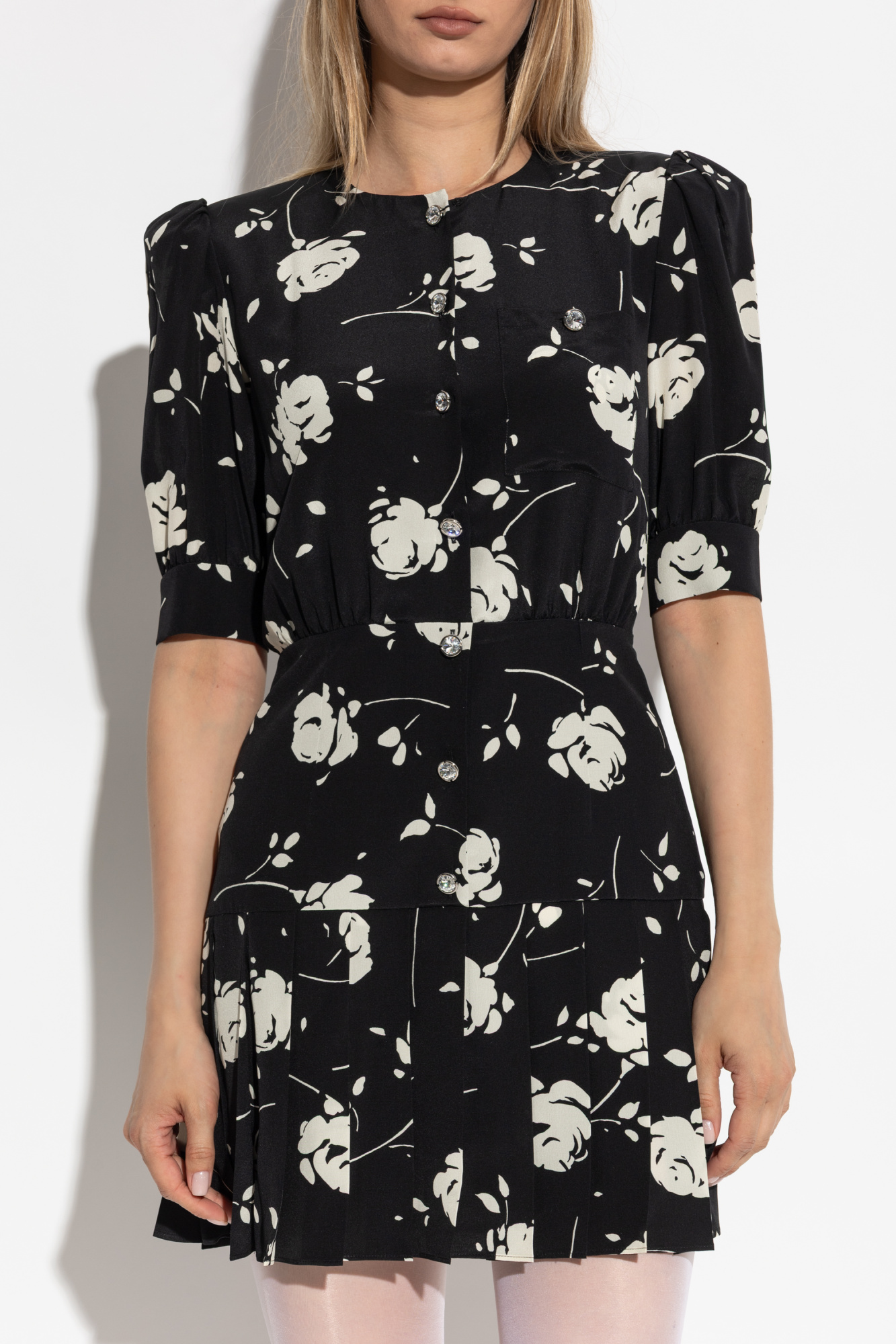 ワンピース ALESSANDRA RICH DRESS (FABX3596F4216 900) Black Floral motif dress Alessandra Rich - Vitkac Canada